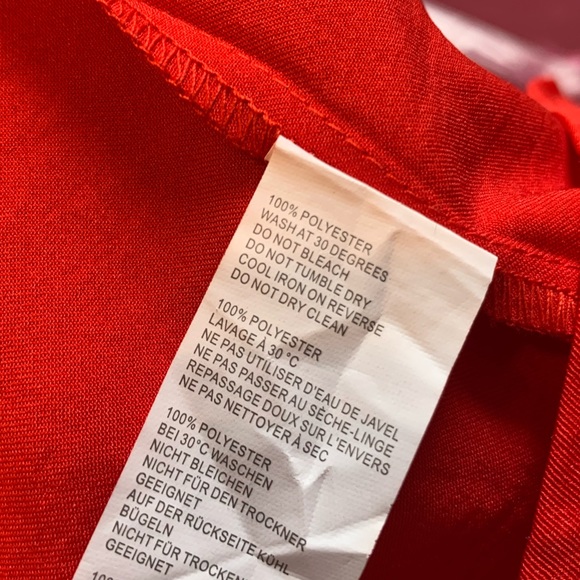 NWT True Red “Paige” Ruffle Wrap Blouse - Picture 7 of 9